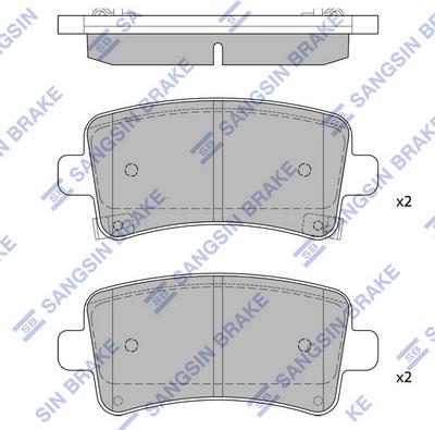 Hi-Q SP2135 - Əyləc altlığı dəsti, əyləc diski furqanavto.az