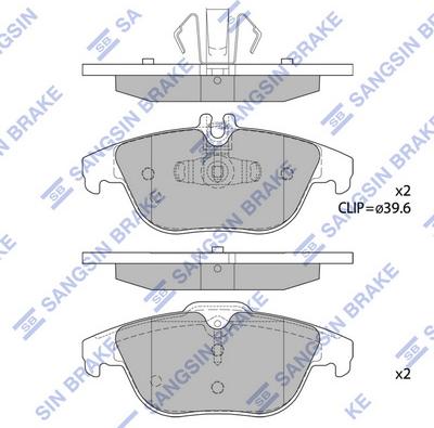 Hi-Q SP2313 - Əyləc altlığı dəsti, əyləc diski furqanavto.az