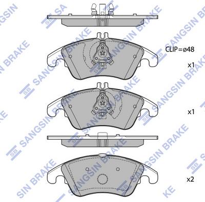 Hi-Q SP2292 - Əyləc altlığı dəsti, əyləc diski furqanavto.az