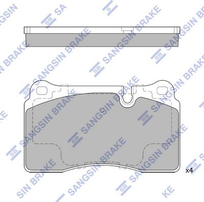 Hi-Q SP2235 - Əyləc altlığı dəsti, əyləc diski furqanavto.az