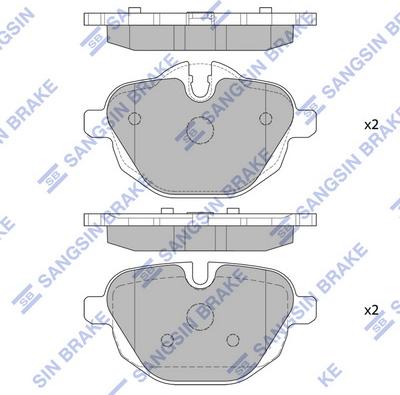 Hi-Q SP2275 - Əyləc altlığı dəsti, əyləc diski furqanavto.az