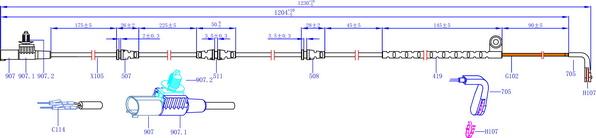 Hi-Q SWS1707 - Xəbərdarlıq Kontakt, əyləc padinin aşınması furqanavto.az