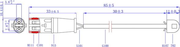 Hi-Q SWS2500 - Xəbərdarlıq Kontakt, əyləc padinin aşınması furqanavto.az