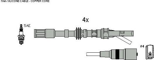 Hitachi 134134 - Alovlanma kabeli dəsti furqanavto.az