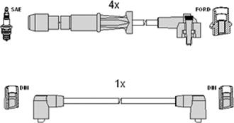Hitachi 134339 - Alovlanma kabeli dəsti furqanavto.az