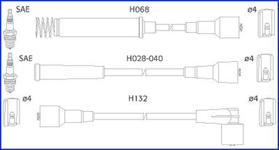 Hitachi 134214 - Alovlanma kabeli dəsti furqanavto.az