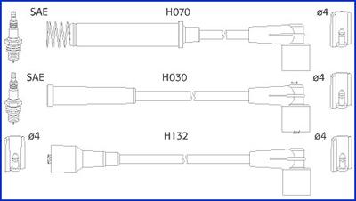 Hitachi 134226 - Alovlanma kabeli dəsti furqanavto.az