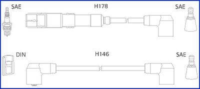 Hitachi 134755 - Alovlanma kabeli dəsti www.furqanavto.az