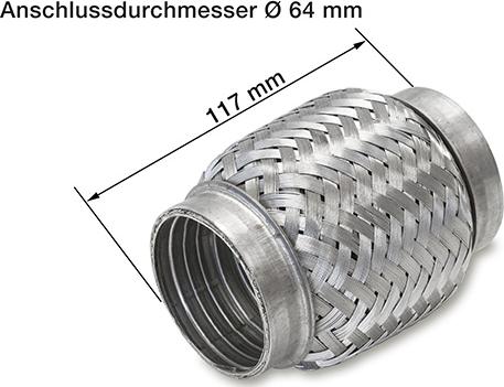 HJS 83 00 8335 - Flex Hortum, egzoz sistemi furqanavto.az