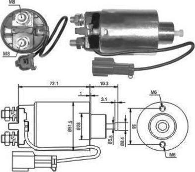 Hoffer 46096 - Solenoid açarı, başlanğıc furqanavto.az