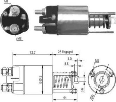 Hoffer 46045 - Solenoid açarı, başlanğıc furqanavto.az