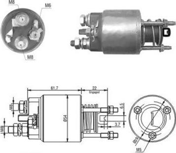 Hoffer 46048 - Solenoid açarı, başlanğıc furqanavto.az