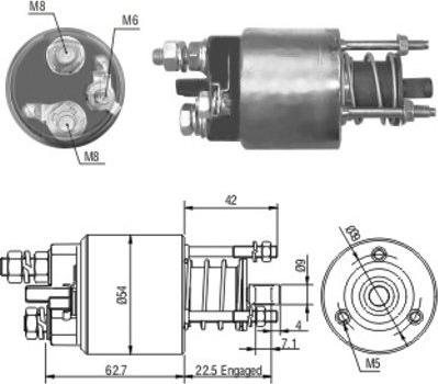 Hoffer 46051 - Solenoid açarı, başlanğıc furqanavto.az