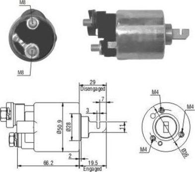 Hoffer 46052 - Solenoid açarı, başlanğıc furqanavto.az