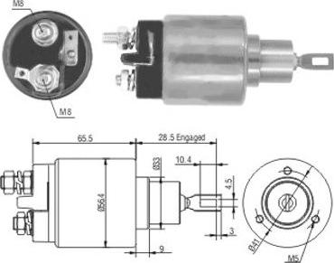 Hoffer 46060 - Solenoid açarı, başlanğıc furqanavto.az