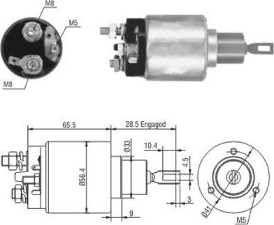 Hoffer 46019 - Solenoid açarı, başlanğıc furqanavto.az