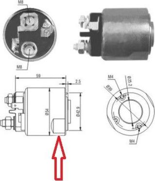 Hoffer 46085 - Solenoid açarı, başlanğıc furqanavto.az