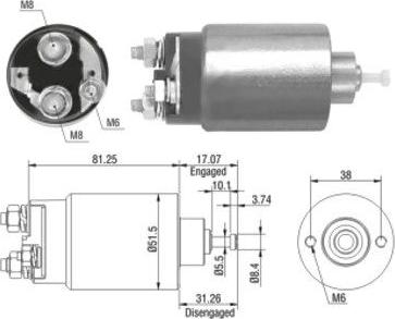 Hoffer 46082 - Solenoid açarı, başlanğıc furqanavto.az