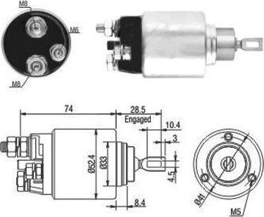 Hoffer 46034 - Solenoid açarı, başlanğıc furqanavto.az