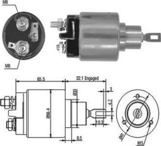 Hoffer 46030 - Solenoid açarı, başlanğıc furqanavto.az