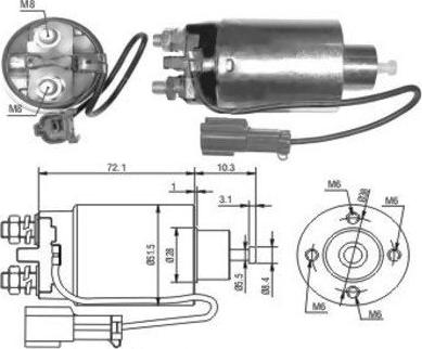 Hoffer 46038 - Solenoid açarı, başlanğıc furqanavto.az