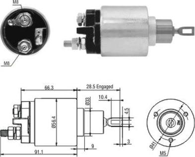 Hoffer 46033 - Solenoid açarı, başlanğıc furqanavto.az