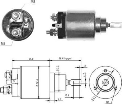 Hoffer 46032 - Solenoid açarı, başlanğıc furqanavto.az