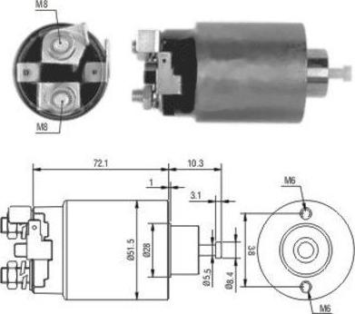 Hoffer 46025 - Solenoid açarı, başlanğıc furqanavto.az