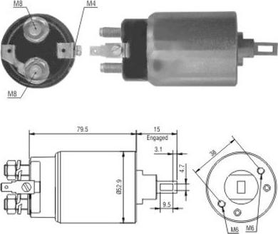 Hoffer 46022 - Solenoid açarı, başlanğıc furqanavto.az