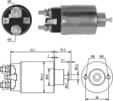 Hoffer 46027 - Solenoid açarı, başlanğıc furqanavto.az