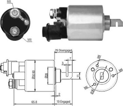 Hoffer 46140 - Solenoid açarı, başlanğıc furqanavto.az