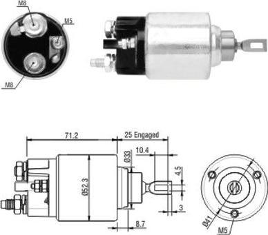 Hoffer 46154 - Solenoid açarı, başlanğıc furqanavto.az