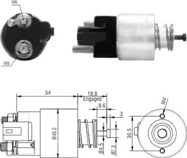 Hoffer 46155 - Solenoid açarı, başlanğıc furqanavto.az