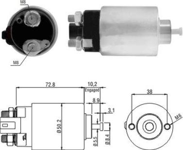 Hoffer 46156 - Solenoid açarı, başlanğıc furqanavto.az