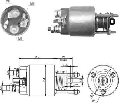 Hoffer 46152 - Solenoid açarı, başlanğıc furqanavto.az