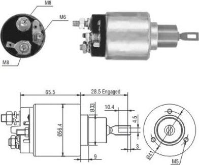 Hoffer 46164 - Solenoid açarı, başlanğıc furqanavto.az