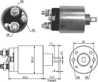 Hoffer 46166 - Solenoid açarı, başlanğıc furqanavto.az