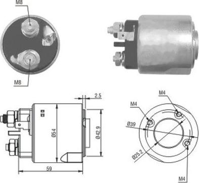 Hoffer 46160 - Solenoid açarı, başlanğıc furqanavto.az