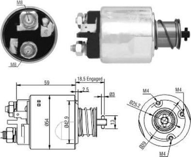 Hoffer 46168 - Solenoid açarı, başlanğıc furqanavto.az