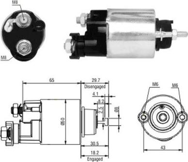 Hoffer 46163 - Solenoid açarı, başlanğıc furqanavto.az