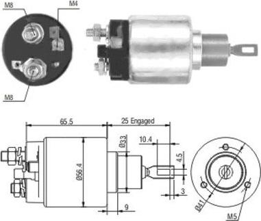 Hoffer 46108 - Solenoid açarı, başlanğıc furqanavto.az