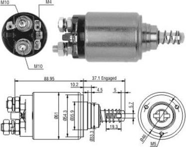 Hoffer 46116 - Solenoid açarı, başlanğıc furqanavto.az