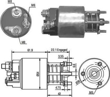 Hoffer 46110 - Solenoid açarı, başlanğıc furqanavto.az