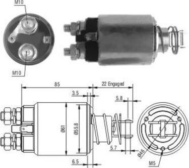 Hoffer 46185 - Solenoid açarı, başlanğıc furqanavto.az