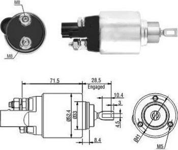 Hoffer 46181 - Solenoid açarı, başlanğıc furqanavto.az