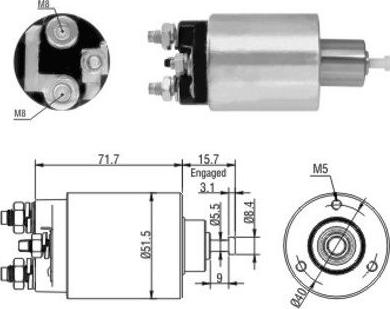 Hoffer 46182 - Solenoid açarı, başlanğıc furqanavto.az