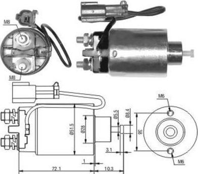 Hoffer 46125 - Solenoid açarı, başlanğıc furqanavto.az