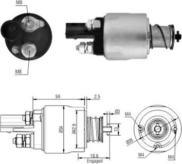 Hoffer 46126 - Solenoid açarı, başlanğıc furqanavto.az