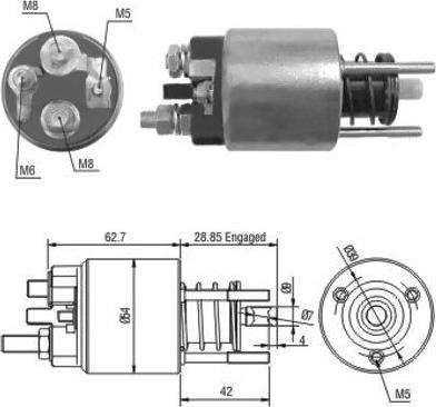 Hoffer 46128 - Solenoid açarı, başlanğıc furqanavto.az