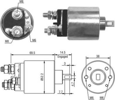 Hoffer 46122 - Solenoid açarı, başlanğıc furqanavto.az